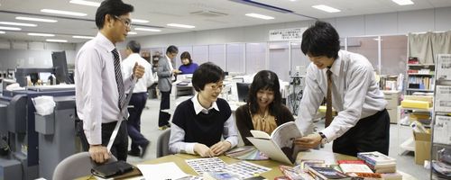 会社の制作室風景